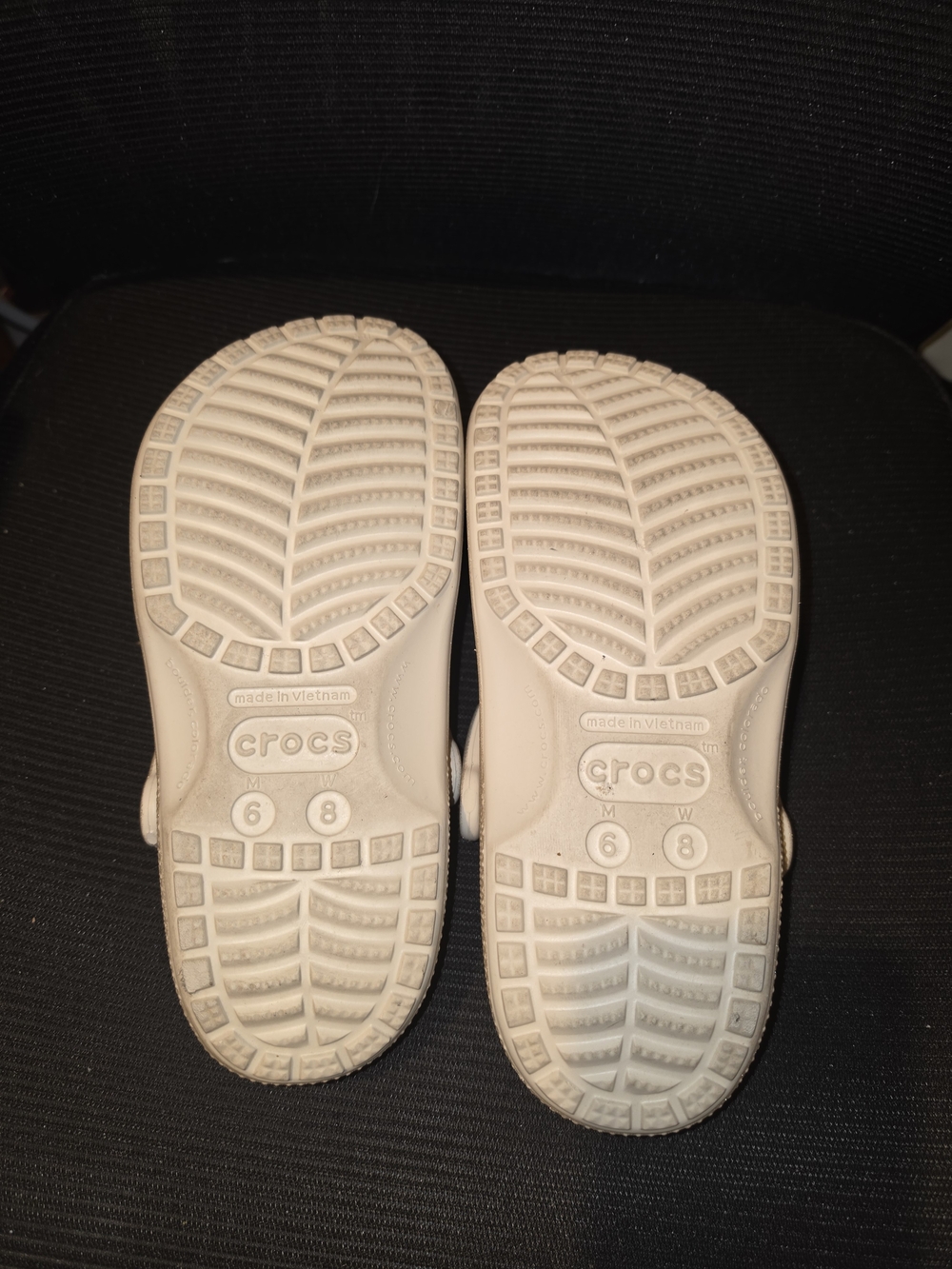 Crocs Women's Classic Clogs in Gold Glitter Pink - Size M6/W8